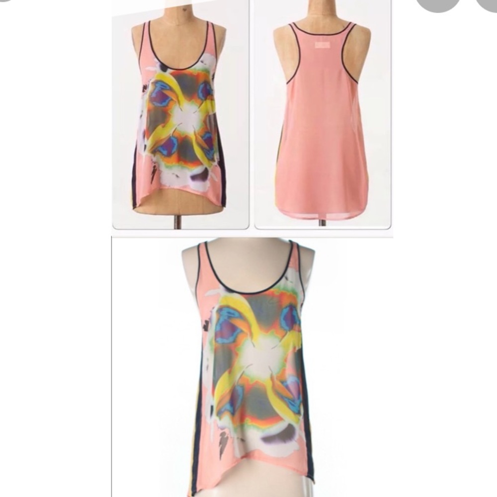 Anthro dream daily watercolor tie dye tank /S/